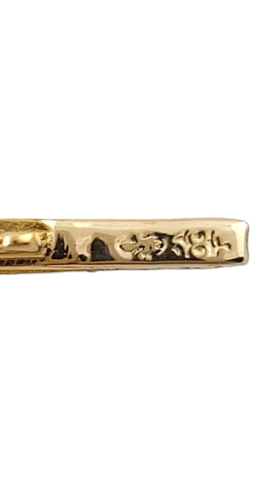 14K Yellow Gold Bar Link Bracelet #17374 For Sale 1