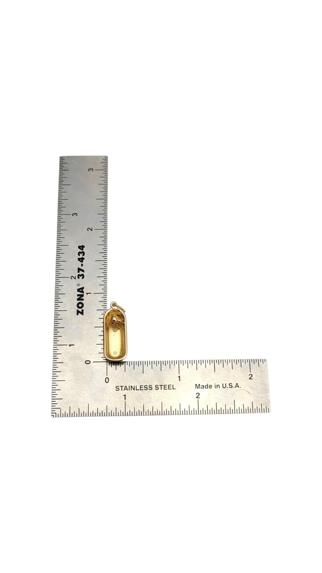 14K Yellow Gold Bathtub Charm #21995 For Sale 4