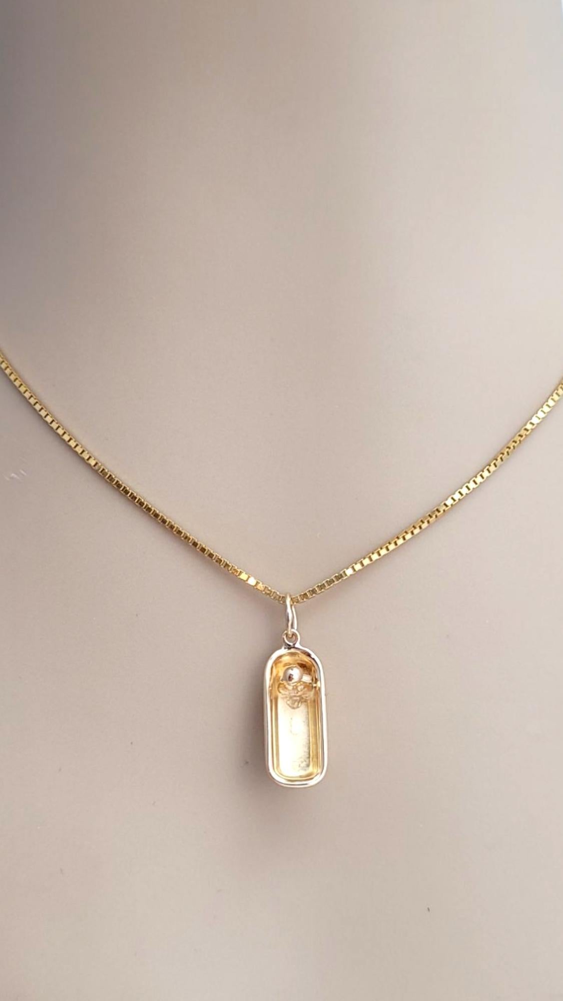 14K Yellow Gold Bathtub Charm #21995 For Sale 5