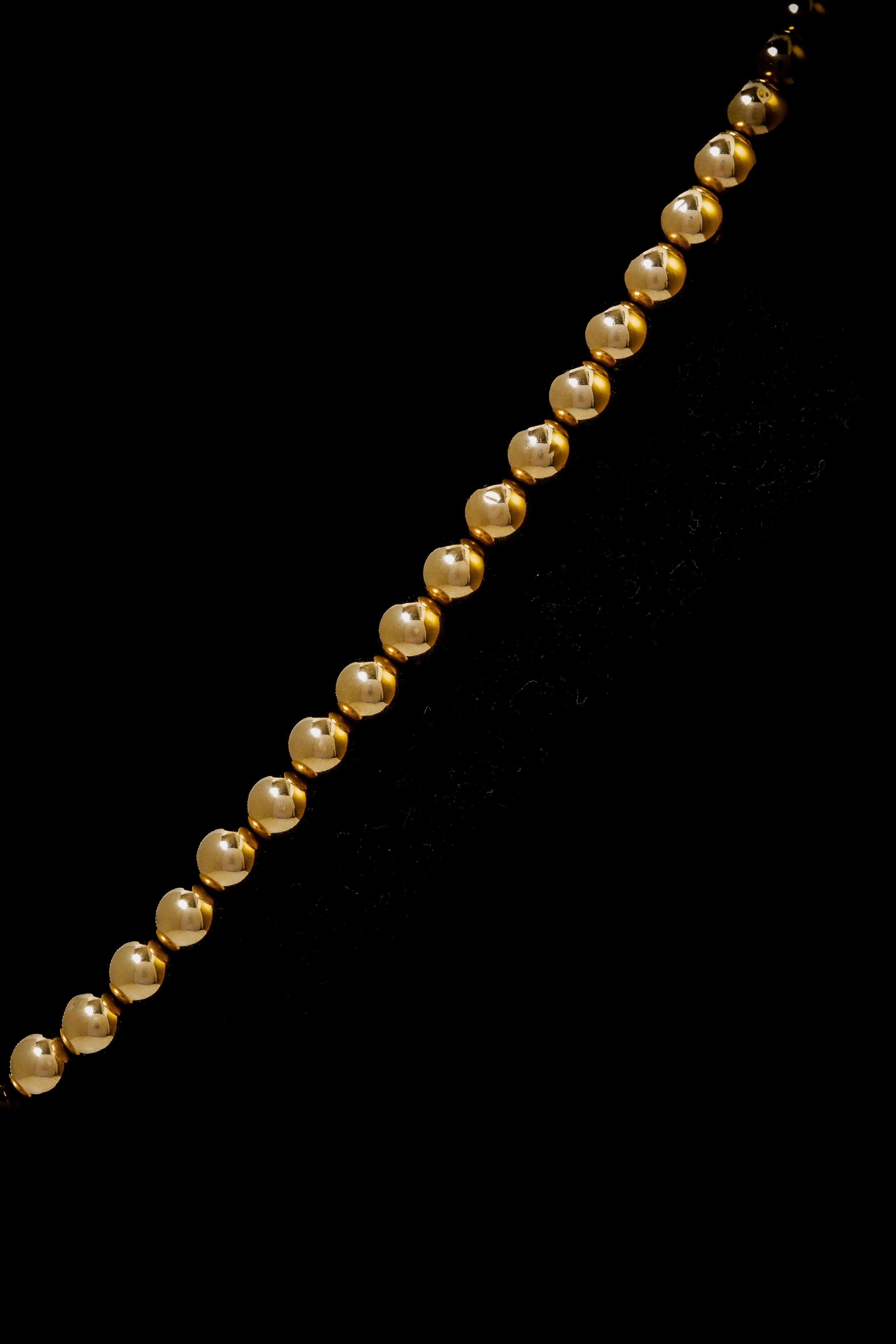 Collier de perles en or jaune 14k en vente 7