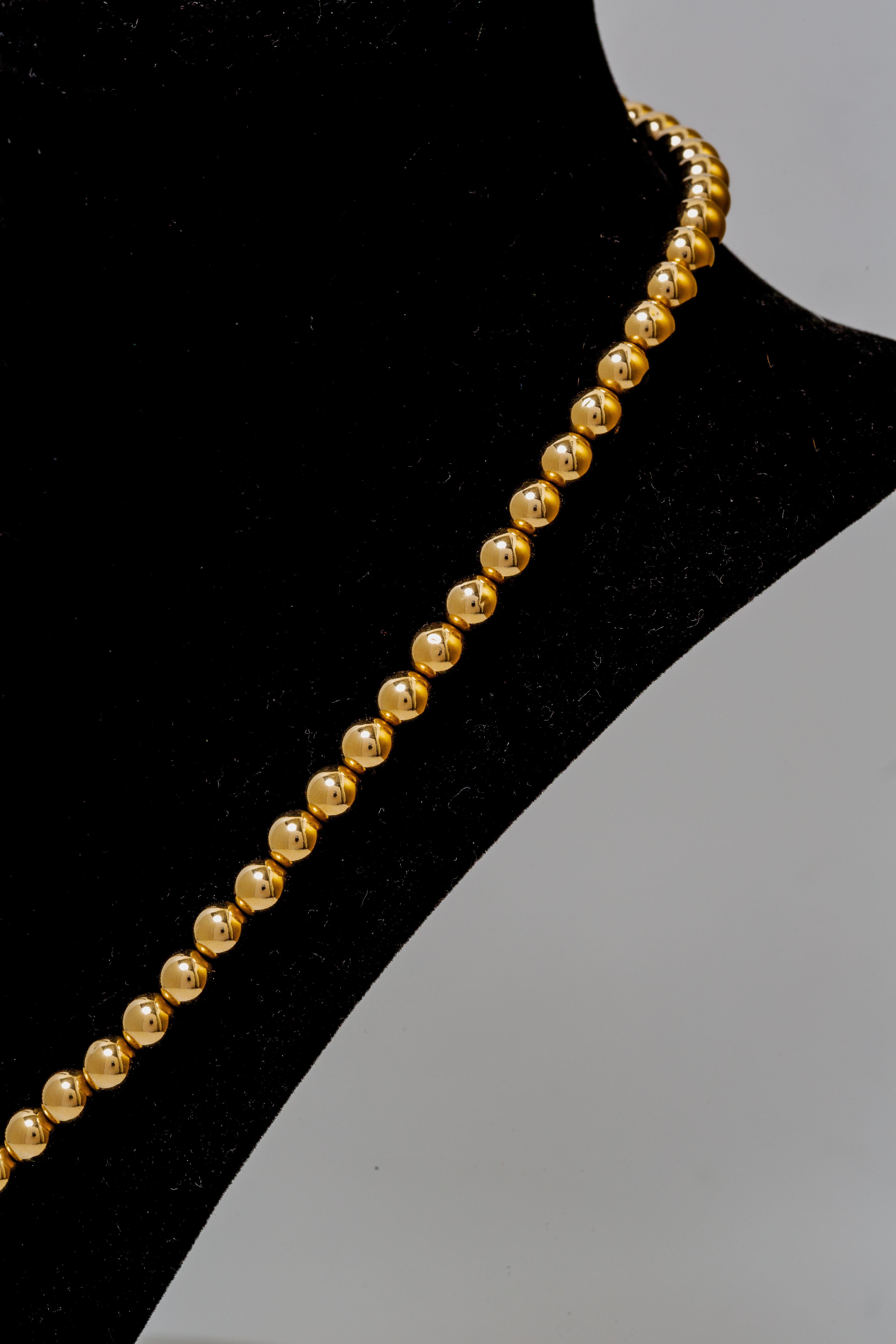 Collier de perles en or jaune 14k en vente 8