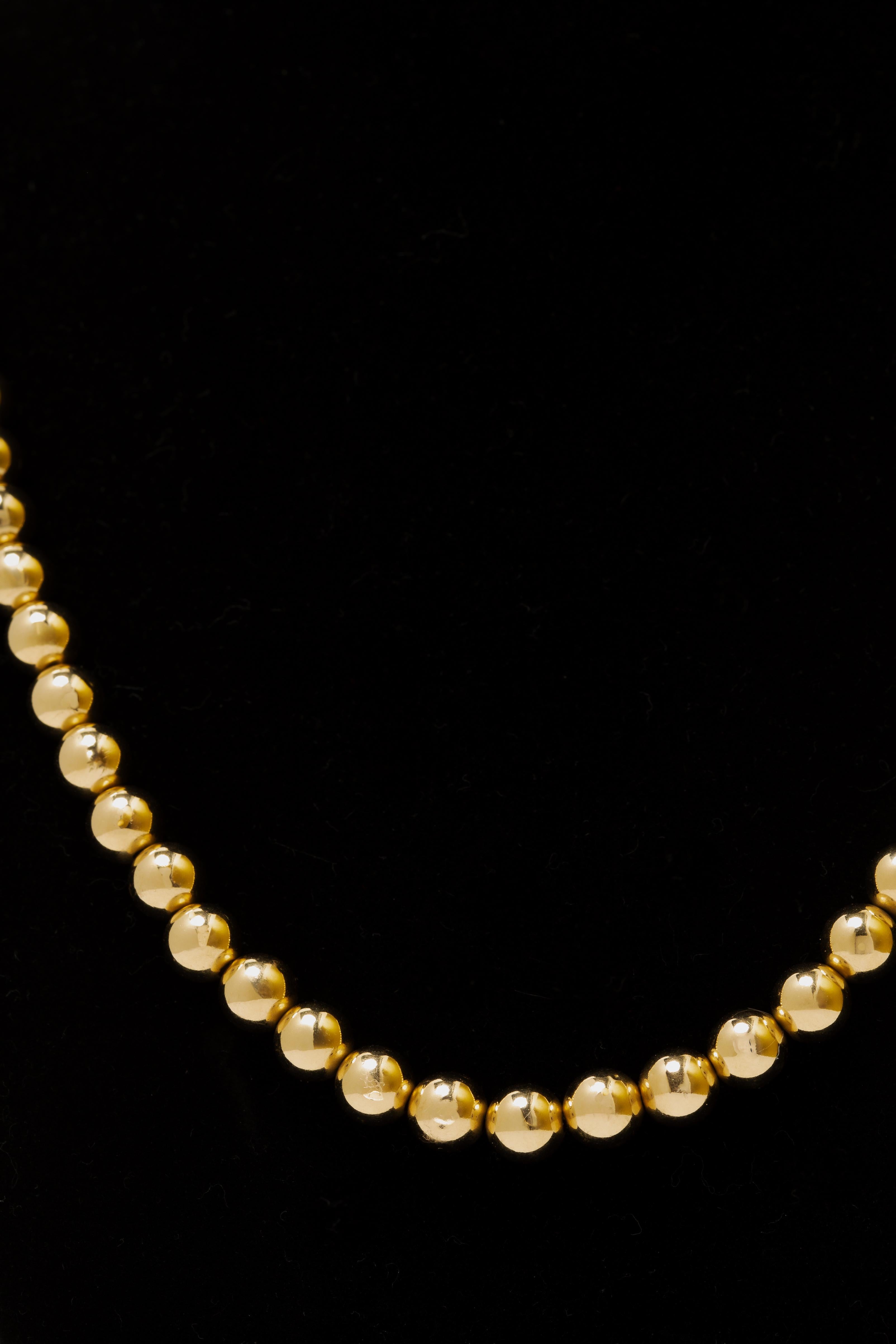 Collier de perles en or jaune 14k en vente 4