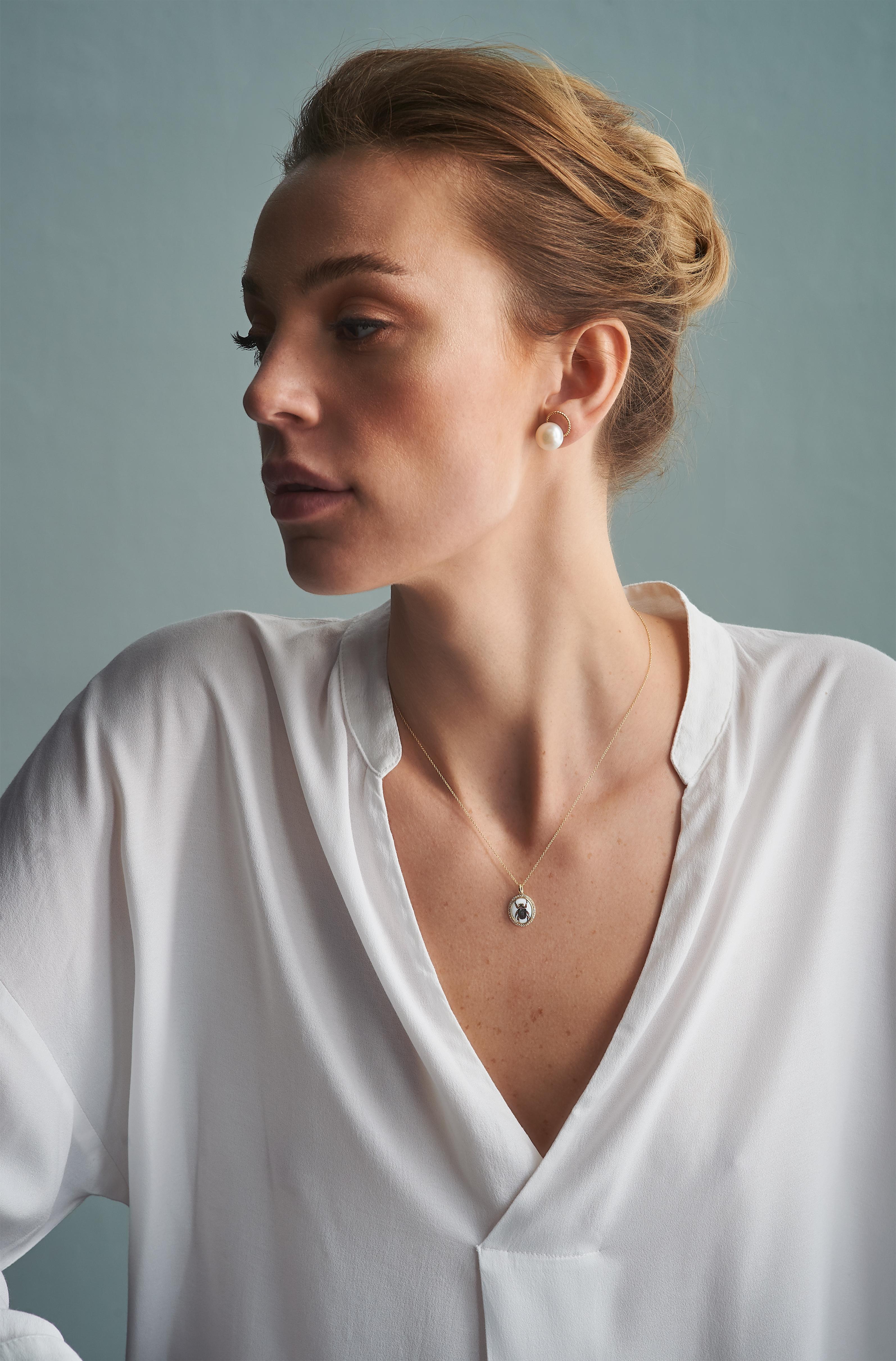 gold scarab necklace