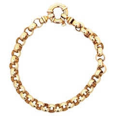 14k Yellow Gold Belcher Link Bracelet