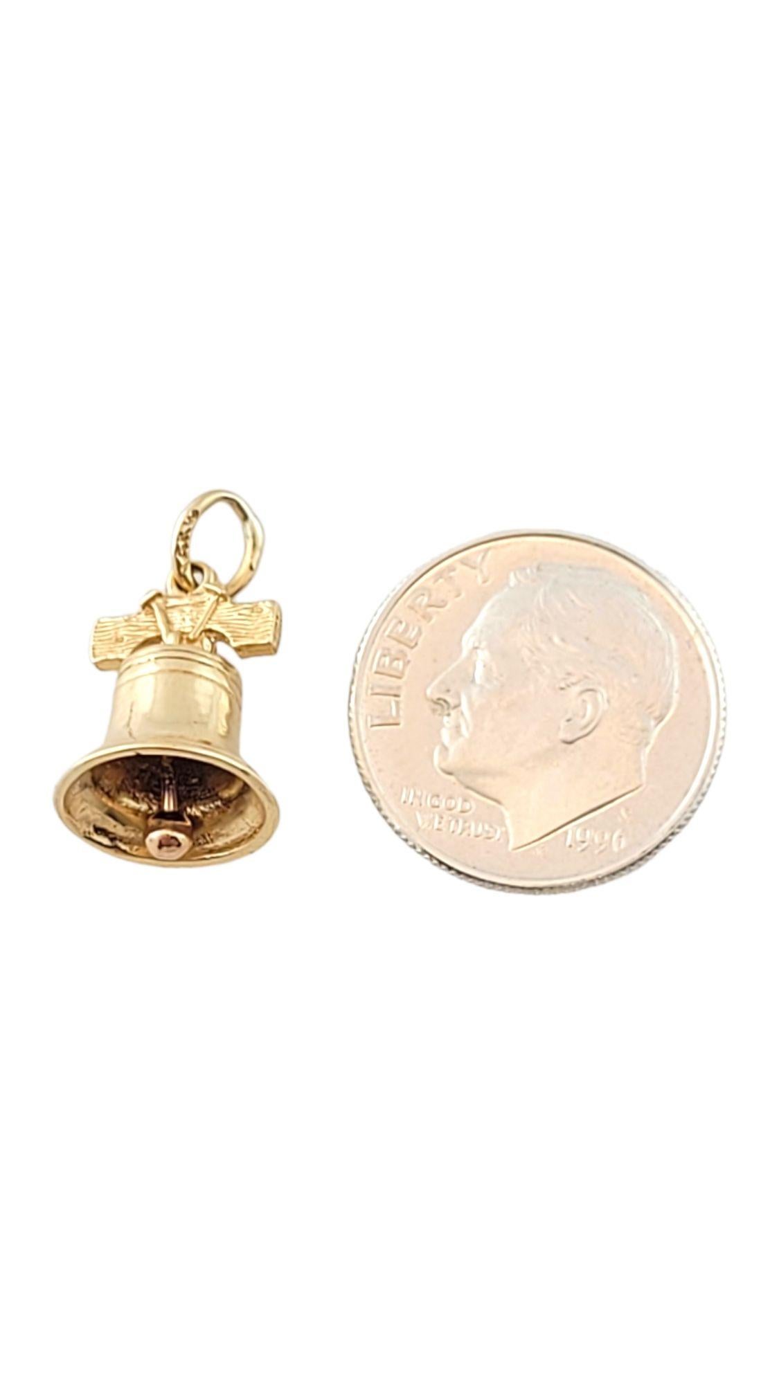 Charm a campana in oro giallo 14K #14426 1