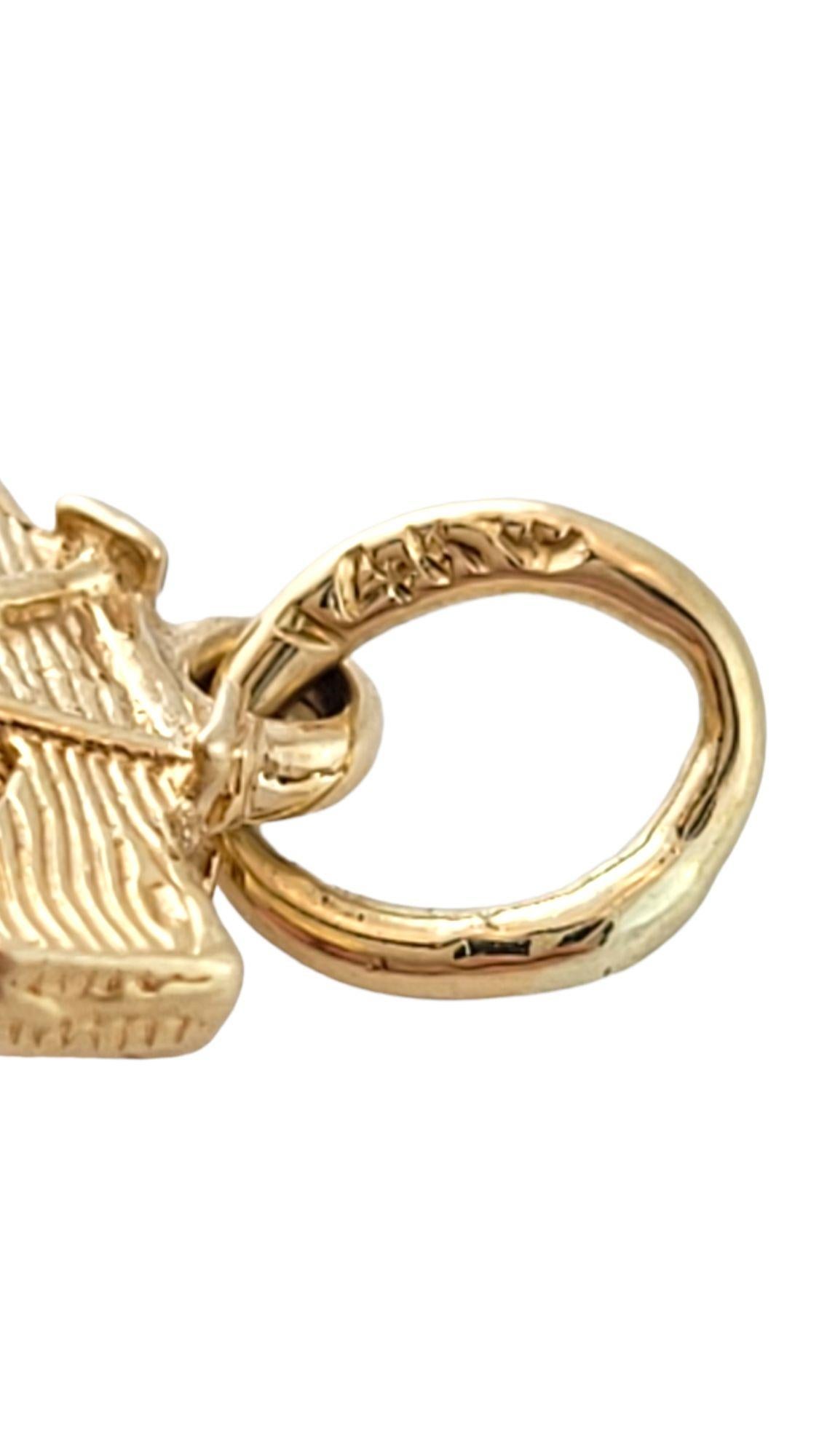 Charm a campana in oro giallo 14K #14426 2