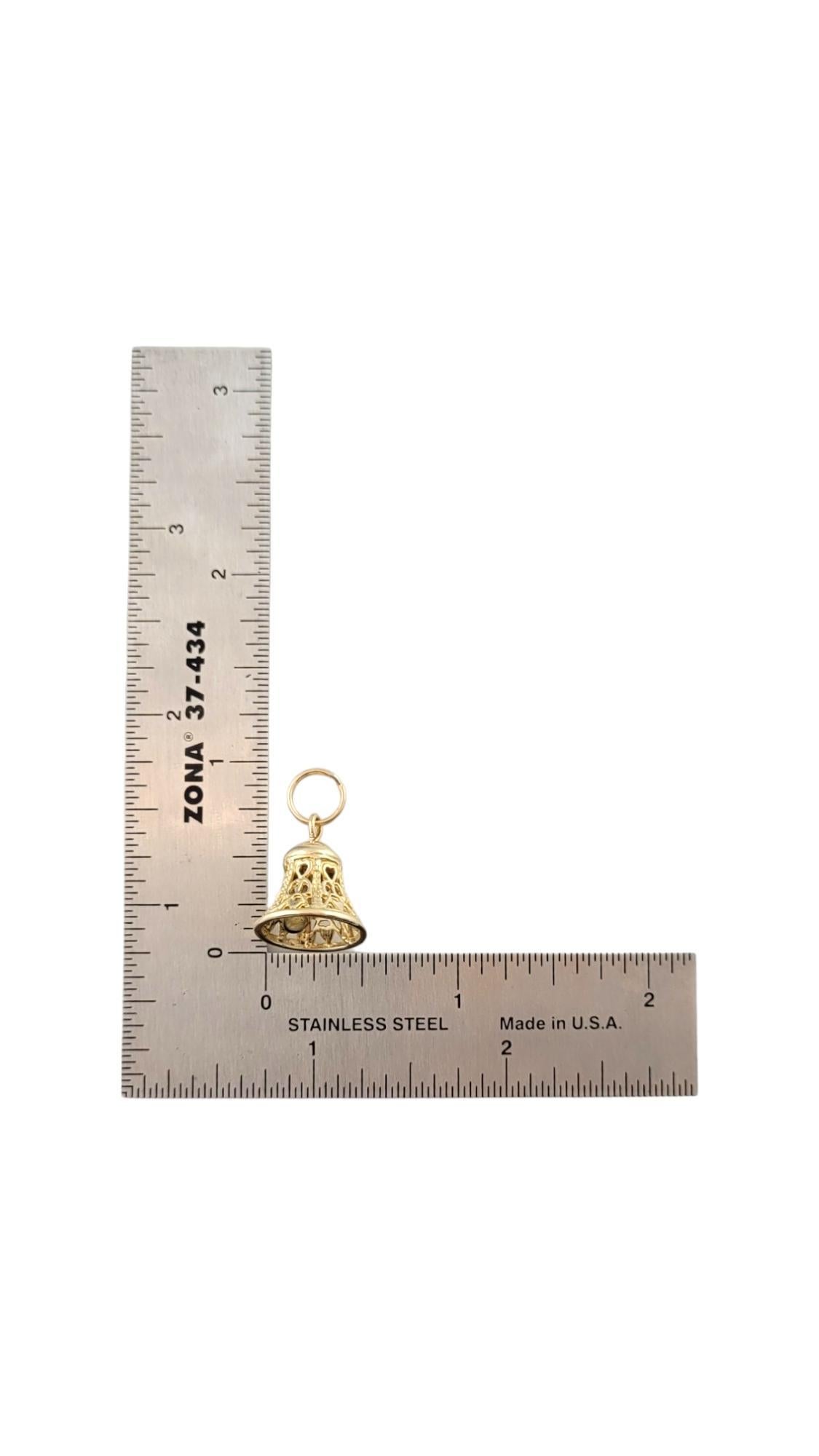 14K Yellow Gold Bell Charm #16214 For Sale 1