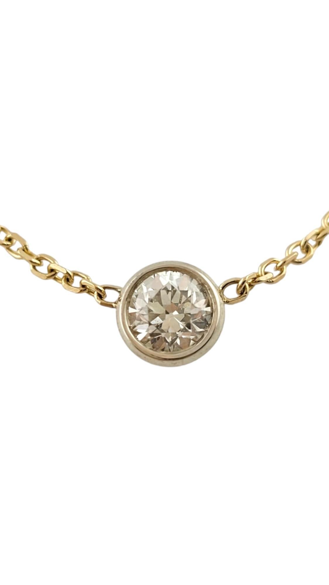 Collana regolabile in stile A Link con diamanti incastonati in oro giallo 14K

Questa bellissima collana è stata realizzata in oro giallo 14K, ha dimensioni regolabili e presenta un diamante rotondo taglio brillante e 10 diamanti più piccoli taglio
