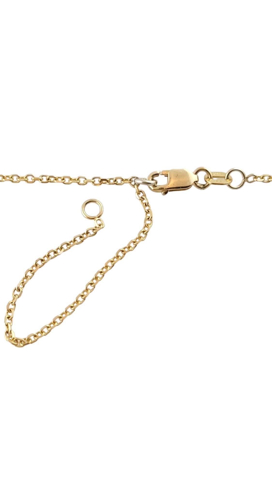 Collana regolabile con diamanti incastonati in oro giallo 14K A Link #18095 in vendita 2