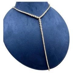 Collana con diamanti naturali incastonati in oro giallo 14K - 4.45CT F-G / VS2-SI1 PJN616