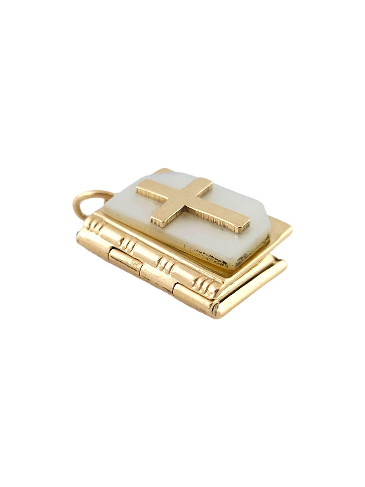 14k gold bible pendant