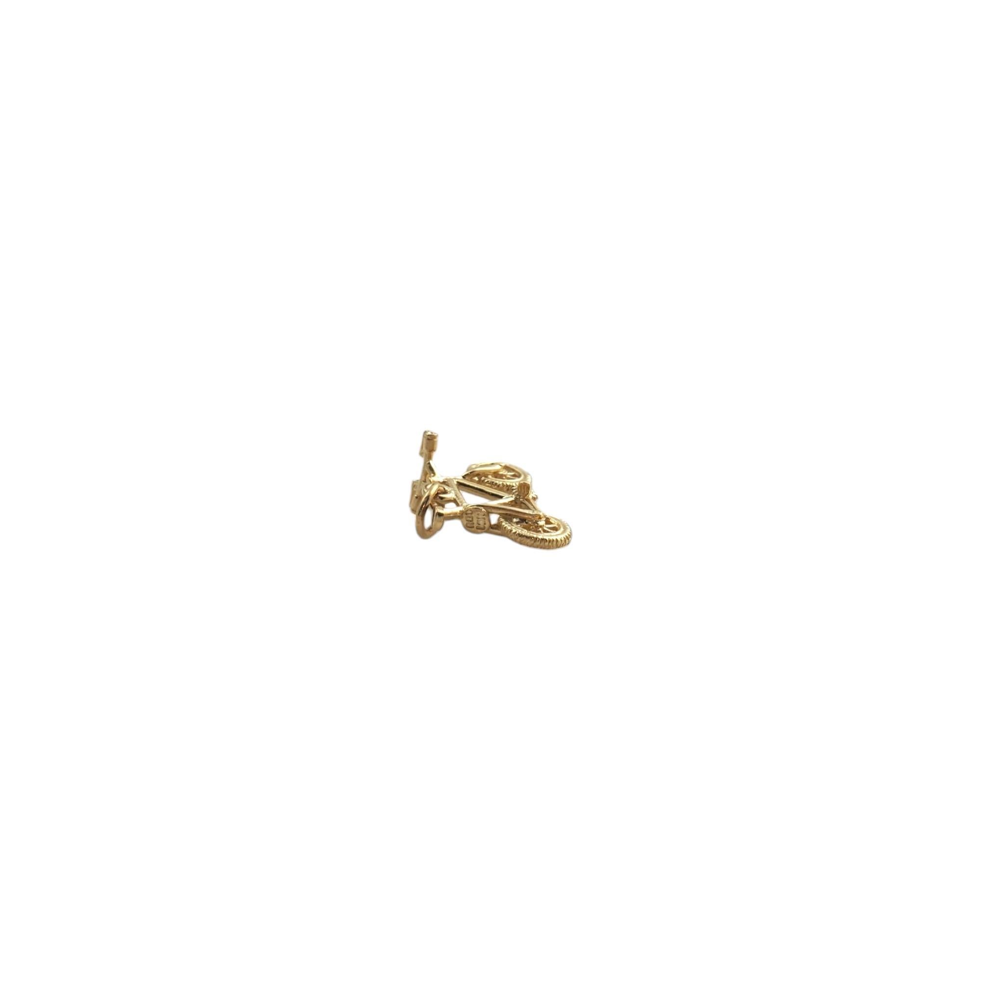 14K Yellow Gold Bicycle Charm #16009 For Sale 1