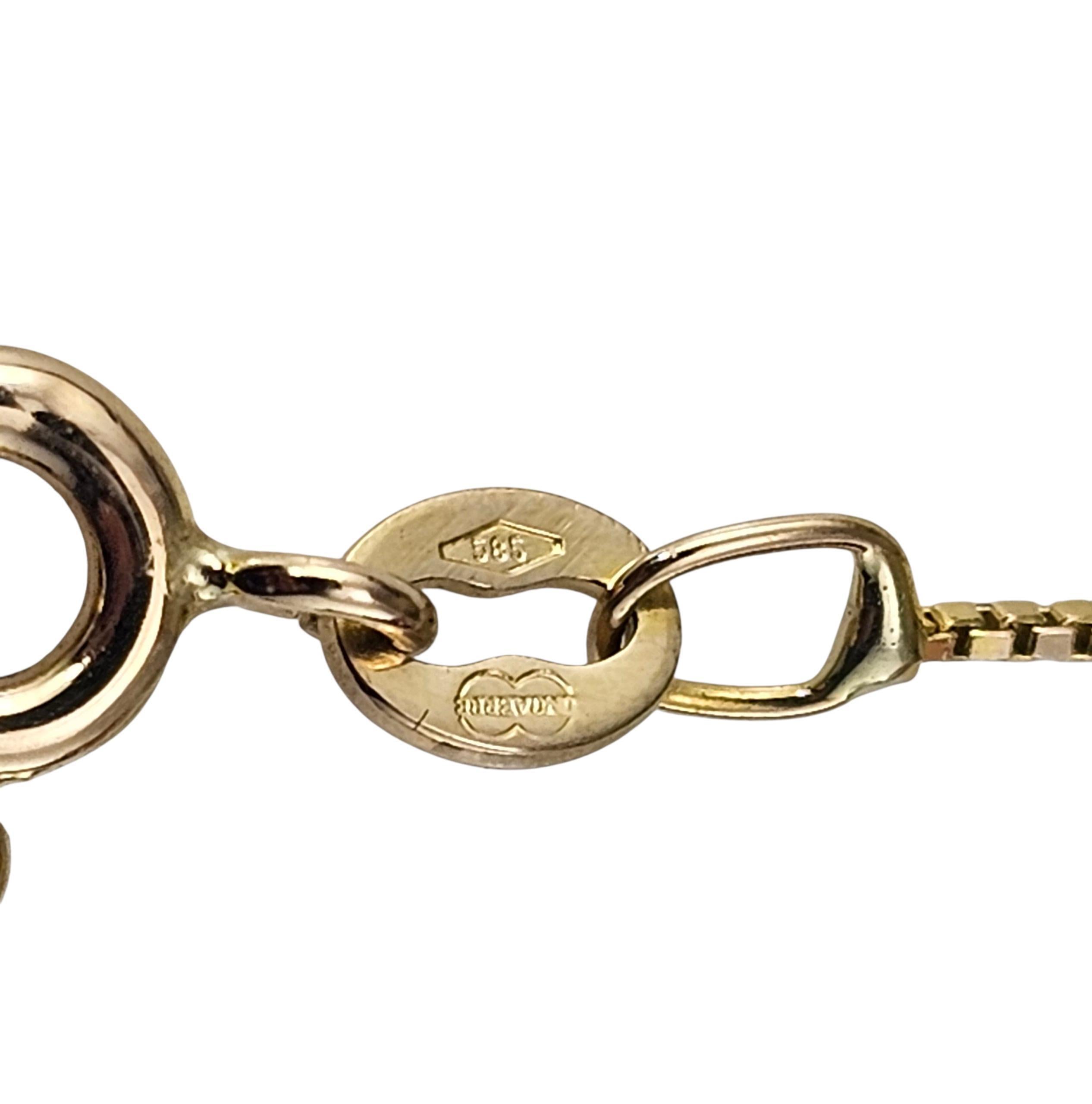 Collier de perles noires en or jaune 14K #23999 Bon état - En vente à Washington Depot, CT