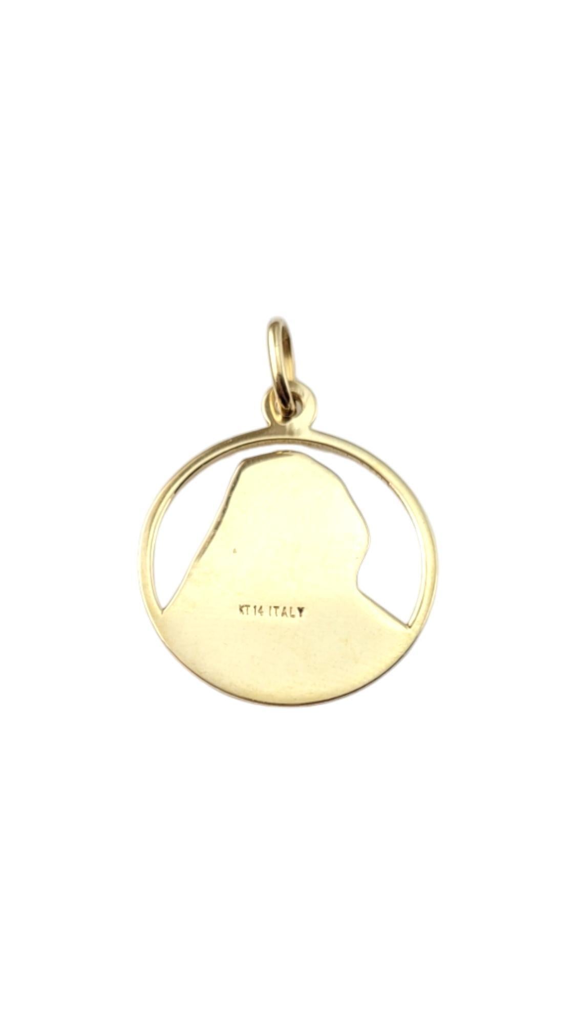 Charm en or jaune 14K de la Sainte Mère

Ce pendentif en or jaune 14 carats représentant la Vierge Marie est parfait pour ceux qui recherchent un symbole de foi et de dévotion.

Taille : 25.98mm X 22.24mm X 1.42mm

Poinçon : KT 14 Italie

Poids :