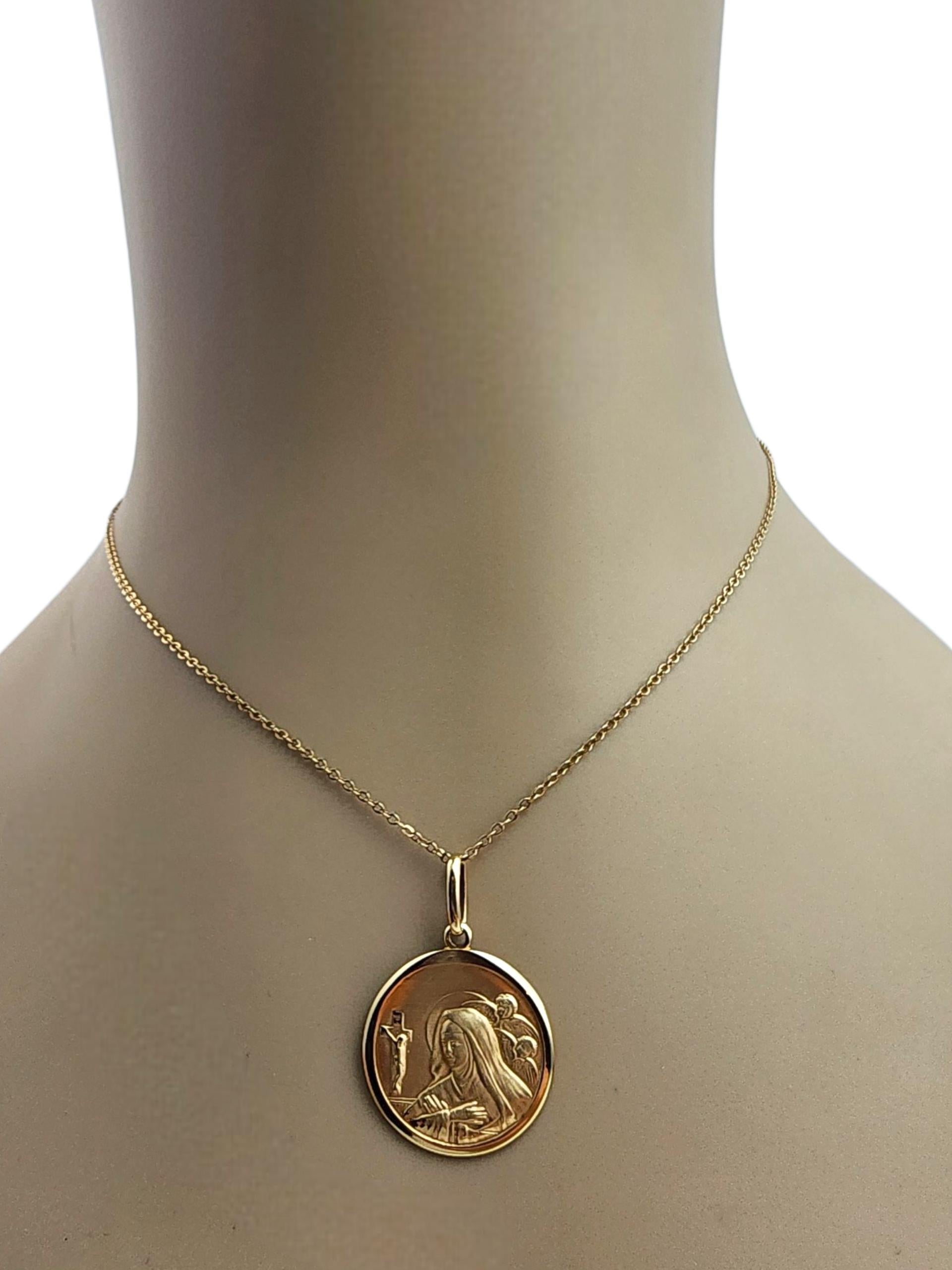 Ciondolo della Madonna in oro giallo 14K #22381 in vendita 6