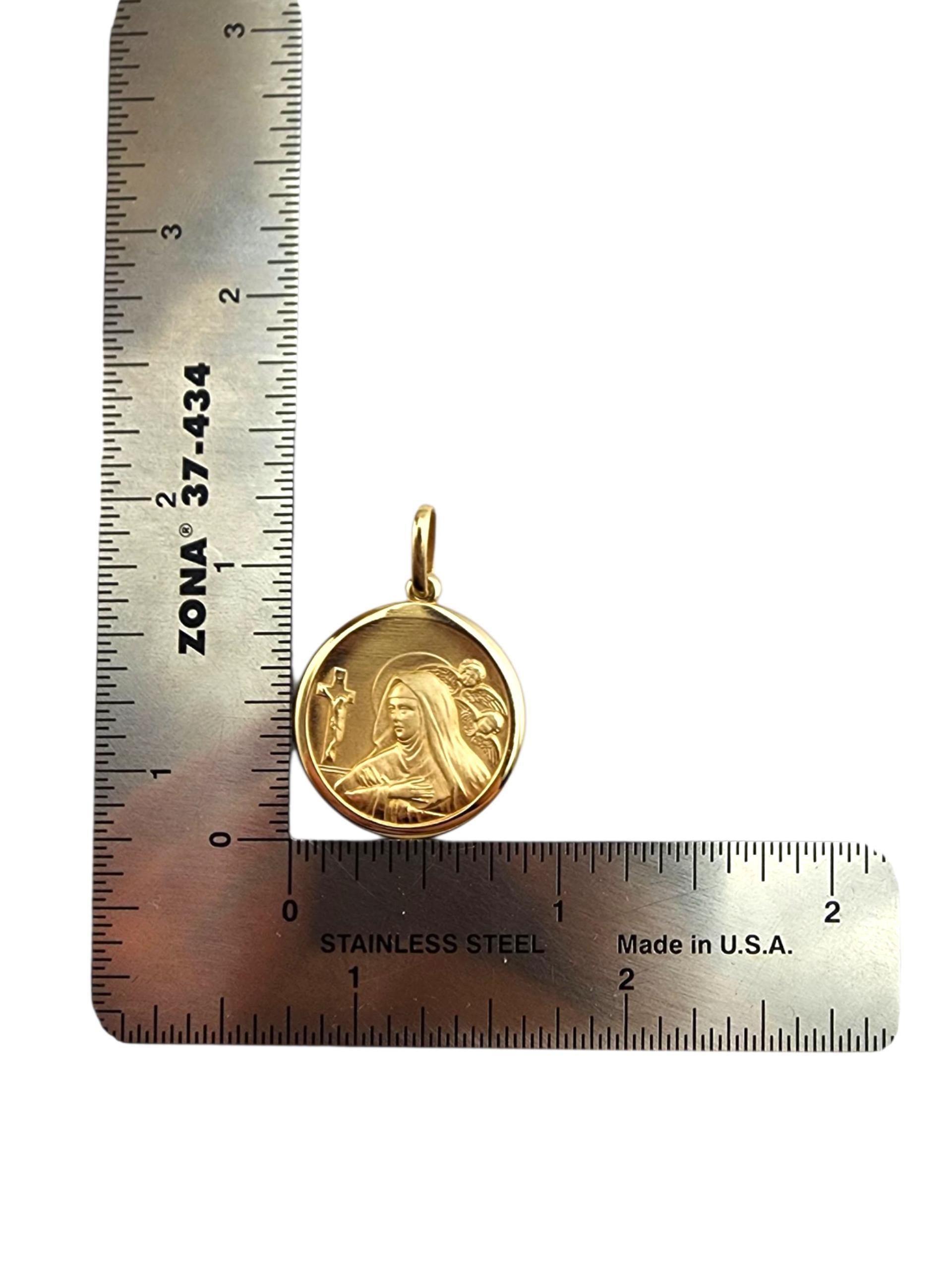 Ciondolo della Madonna in oro giallo 14K #22381 in vendita 5