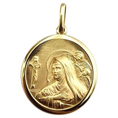 Pendentif Sainte Mère en or jaune 14K #22381