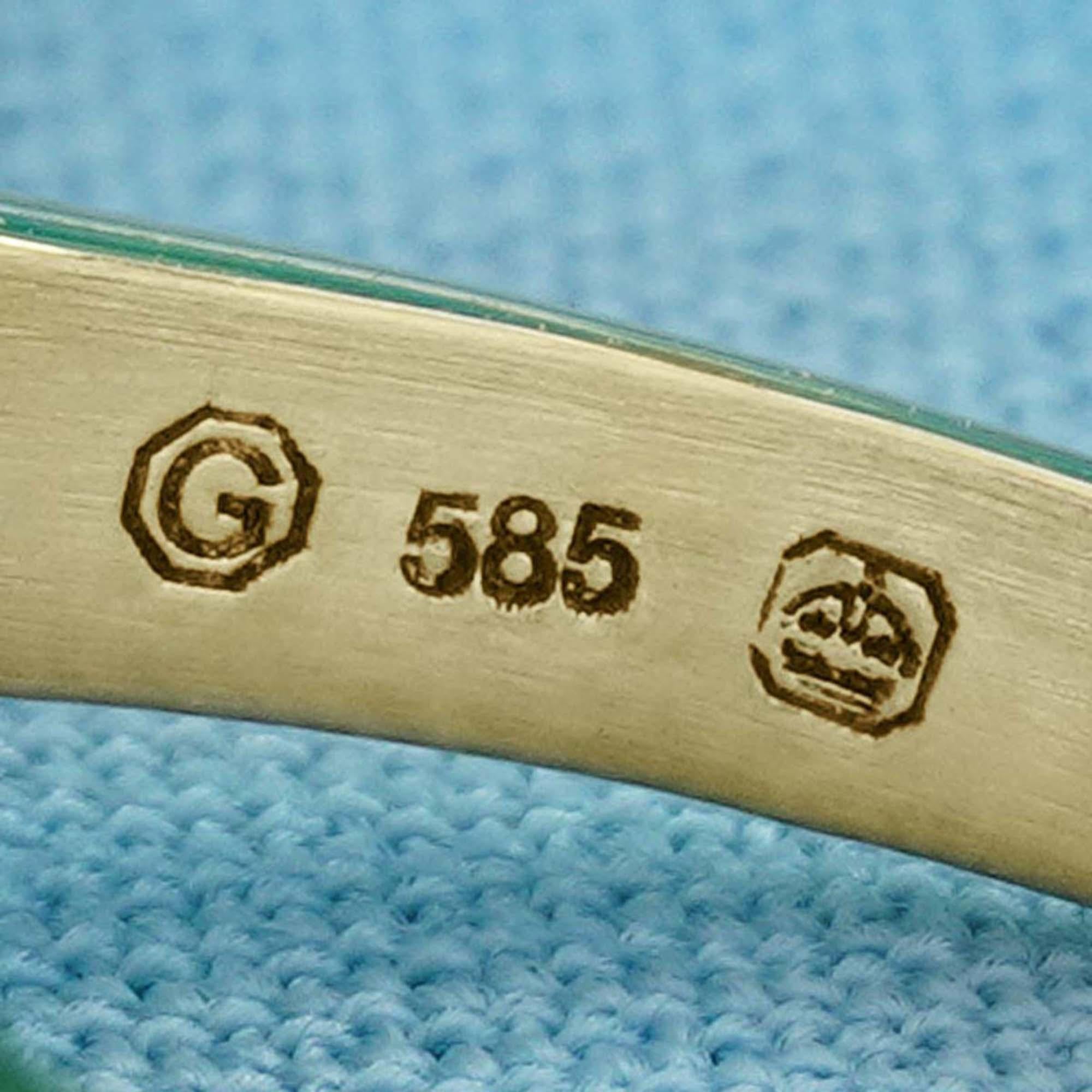 14K Gelbgold Blauer Saphir Filigraner Drei Stein Ring im Vintage Stil im Angebot 2