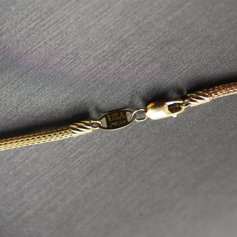 Pendentif en or jaune 14K Topaze bleue 11.4g Unisexe en vente