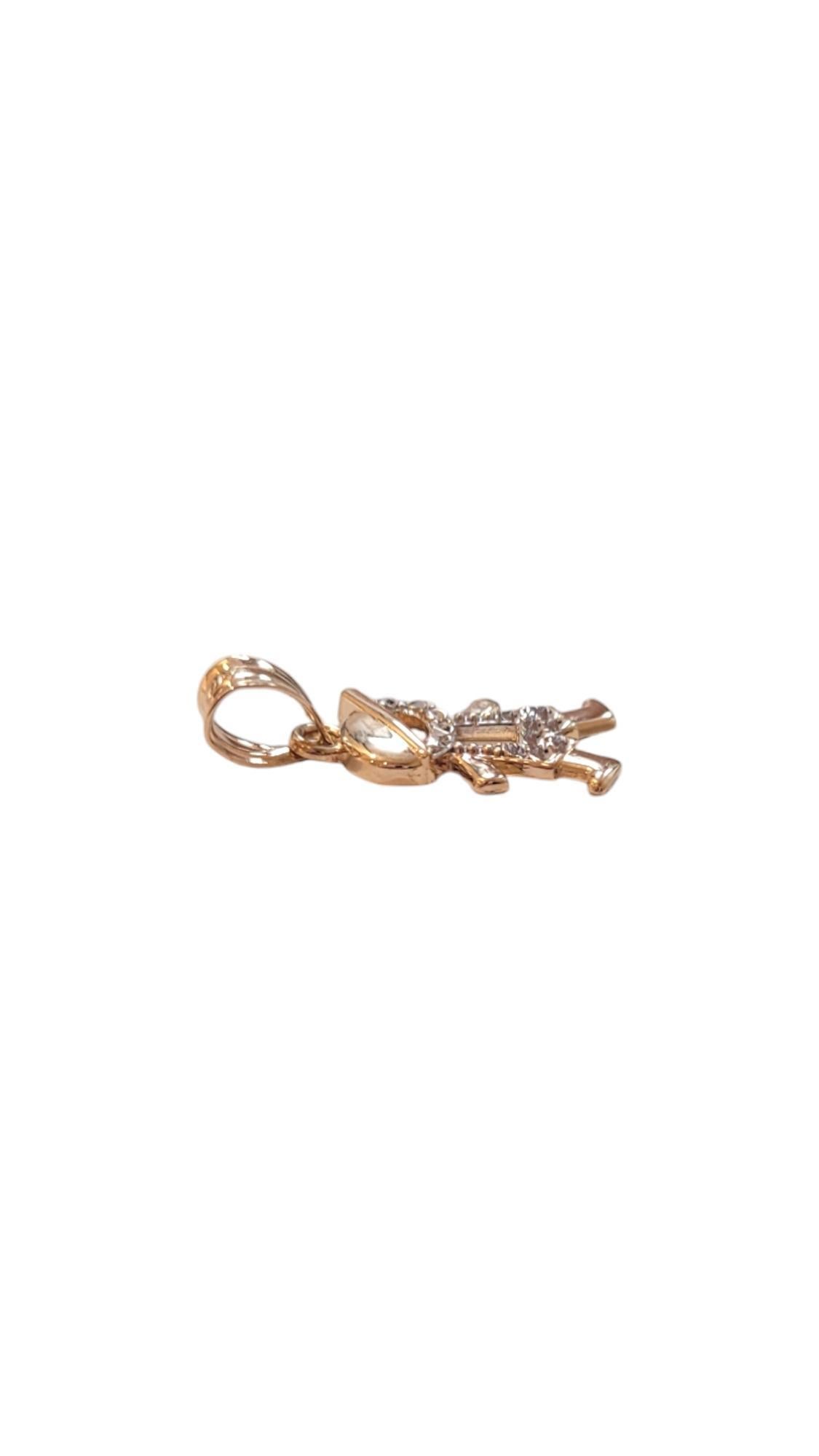 14k Yellow Gold Boy Child Charm #20530 1