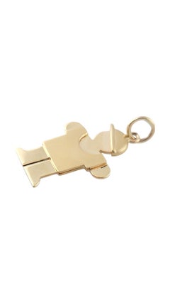 14K Yellow Gold Boy with a Baseball Cap Charm #16358