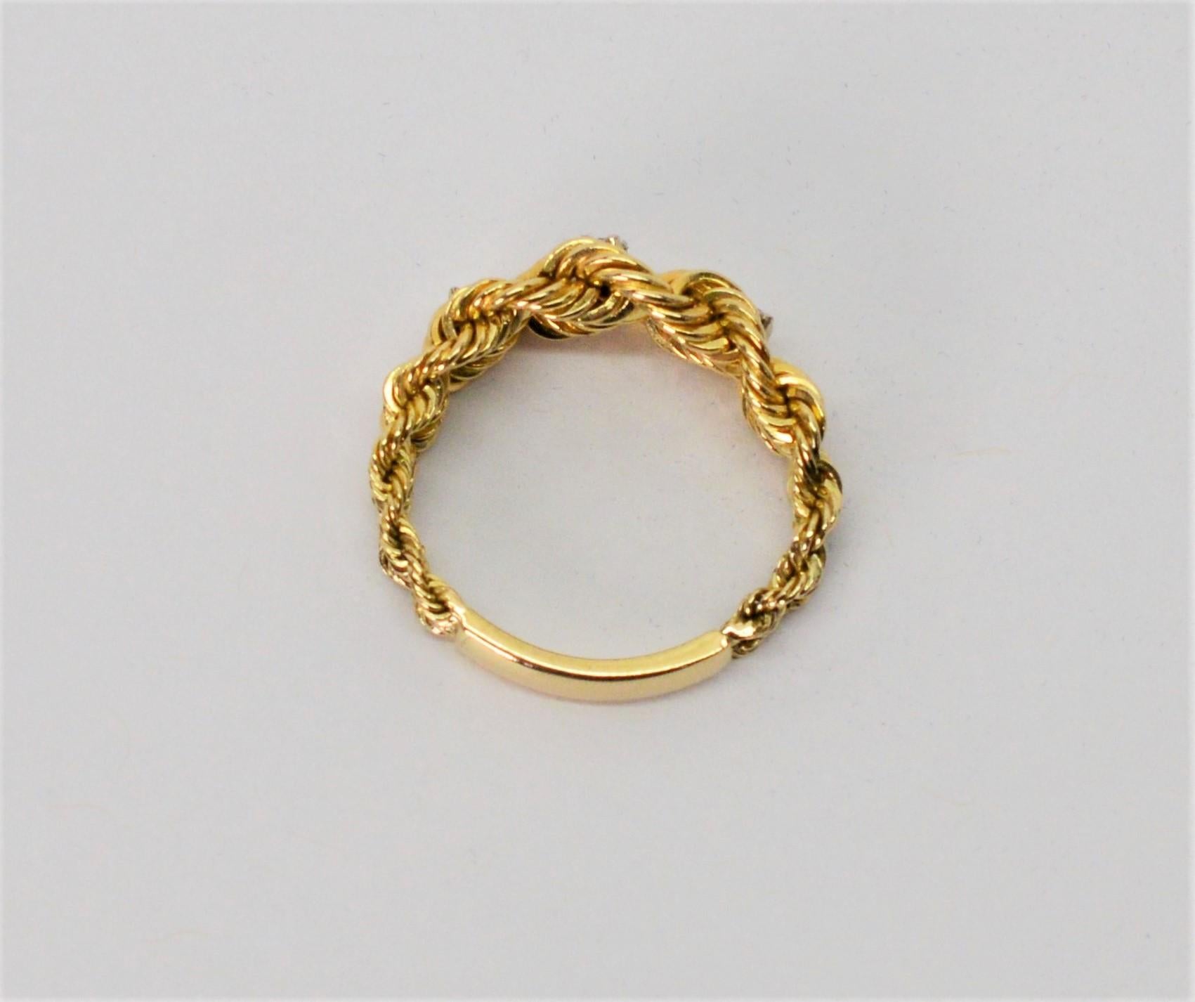 gold rope ring