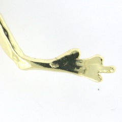14k yellow gold brooch in the shape of a frog – 7.8 grams