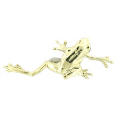 14k yellow gold brooch in the shape of a frog – 7.8 grams