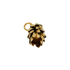 14K Yellow Gold Bunch of Bananas Charm