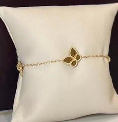14K Yellow Gold Butterfly Chain Bracelet