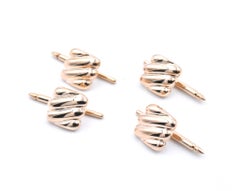 14 Karat Yellow Gold Button Covers