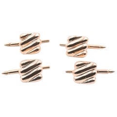 14 Karat Yellow Gold Button Covers