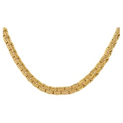 14 Karat Gelbgold Halskette im byzantinischen Stil