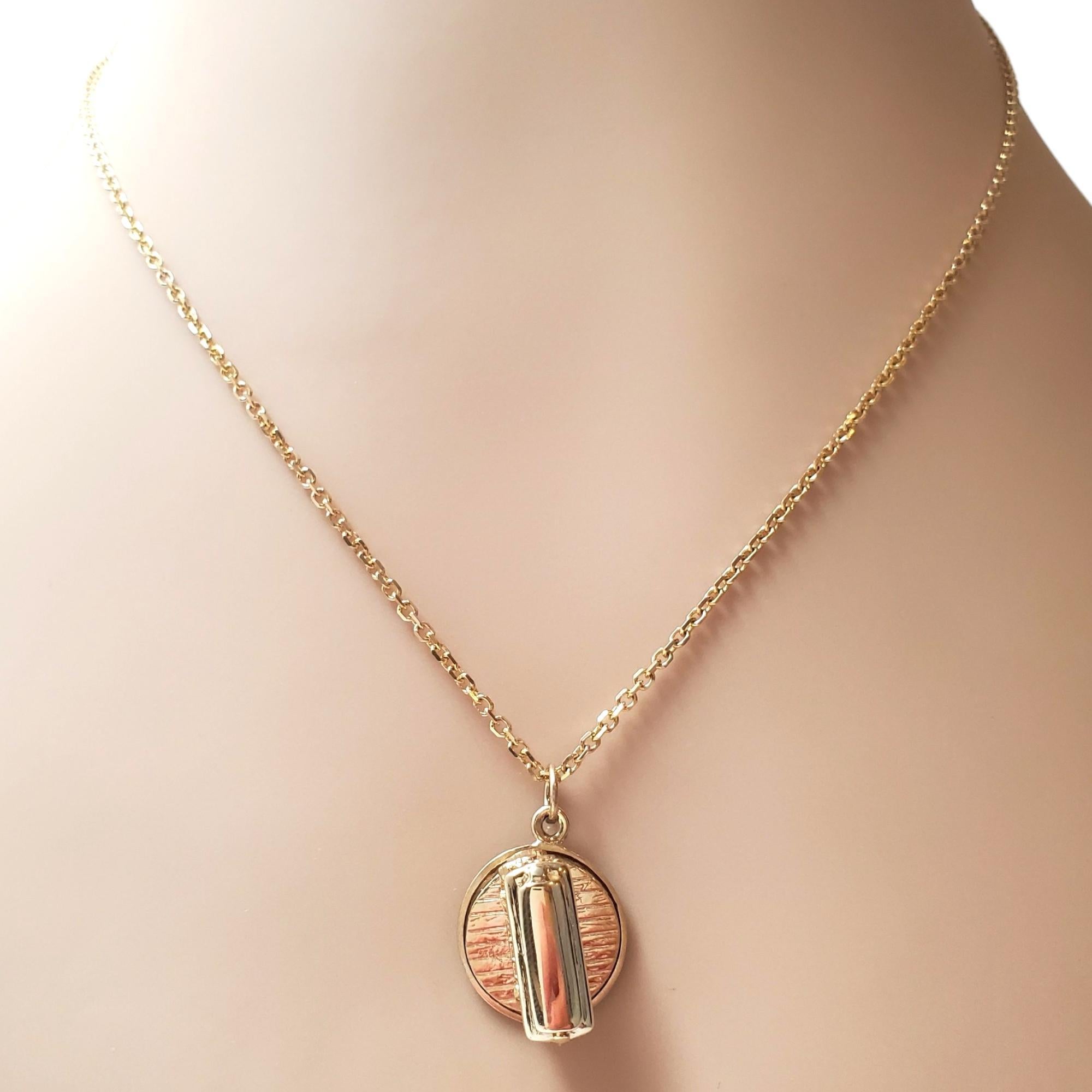 14K Yellow Gold Cable Car Charm #17856 For Sale 5