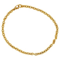 14K Yellow Gold Cable Chain Bracelet