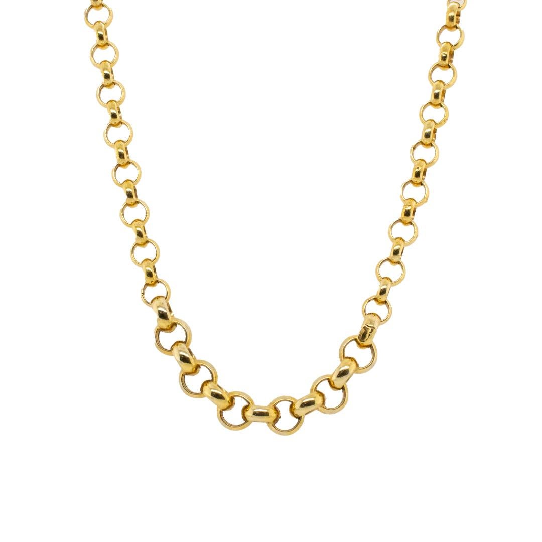 14K Gelbgold Kabelkette im Zustand „Hervorragend“ in Houston, TX