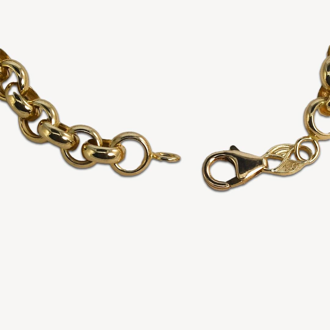 14K Yellow Gold Cable Link Bracelet 8.25
