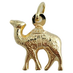 14K Yellow Gold Camel Charm