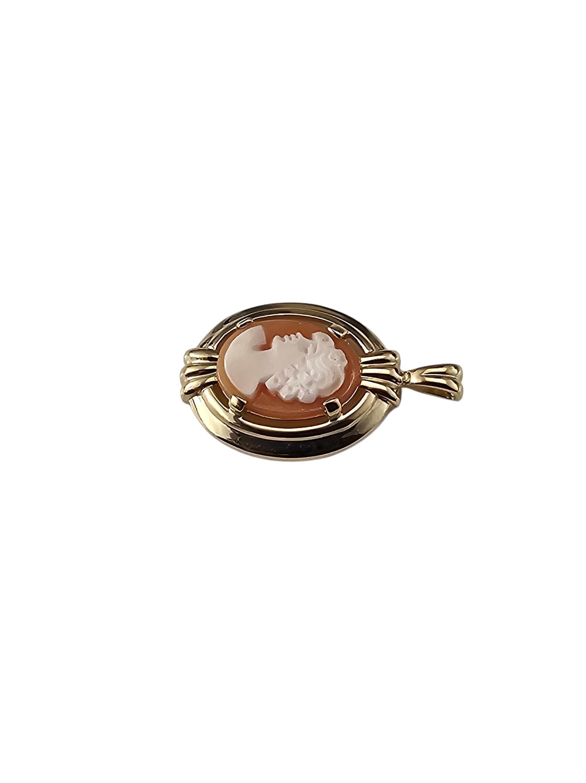 Colgante Camafeo de oro amarillo de 14 quilates #24016 Contemporáneo en venta