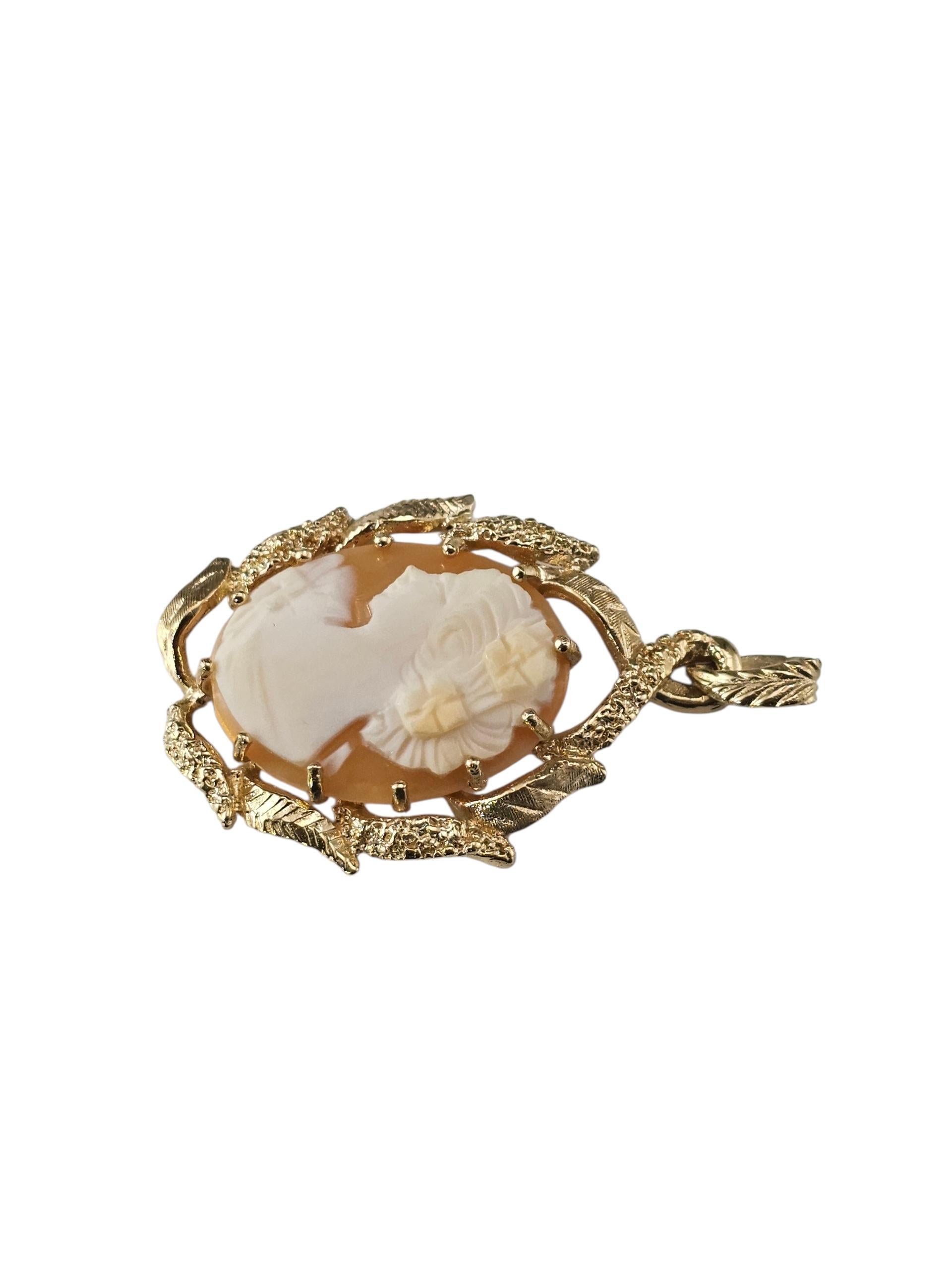 Colgante camafeo de oro amarillo de 14 quilates nº 24080 Victoriano en venta