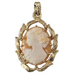 14K Yellow Gold Cameo Pendant #24080
