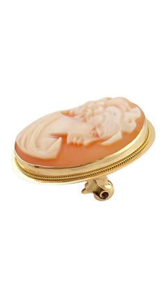 14K Yellow Gold Cameo Pin/Pendant #14619
