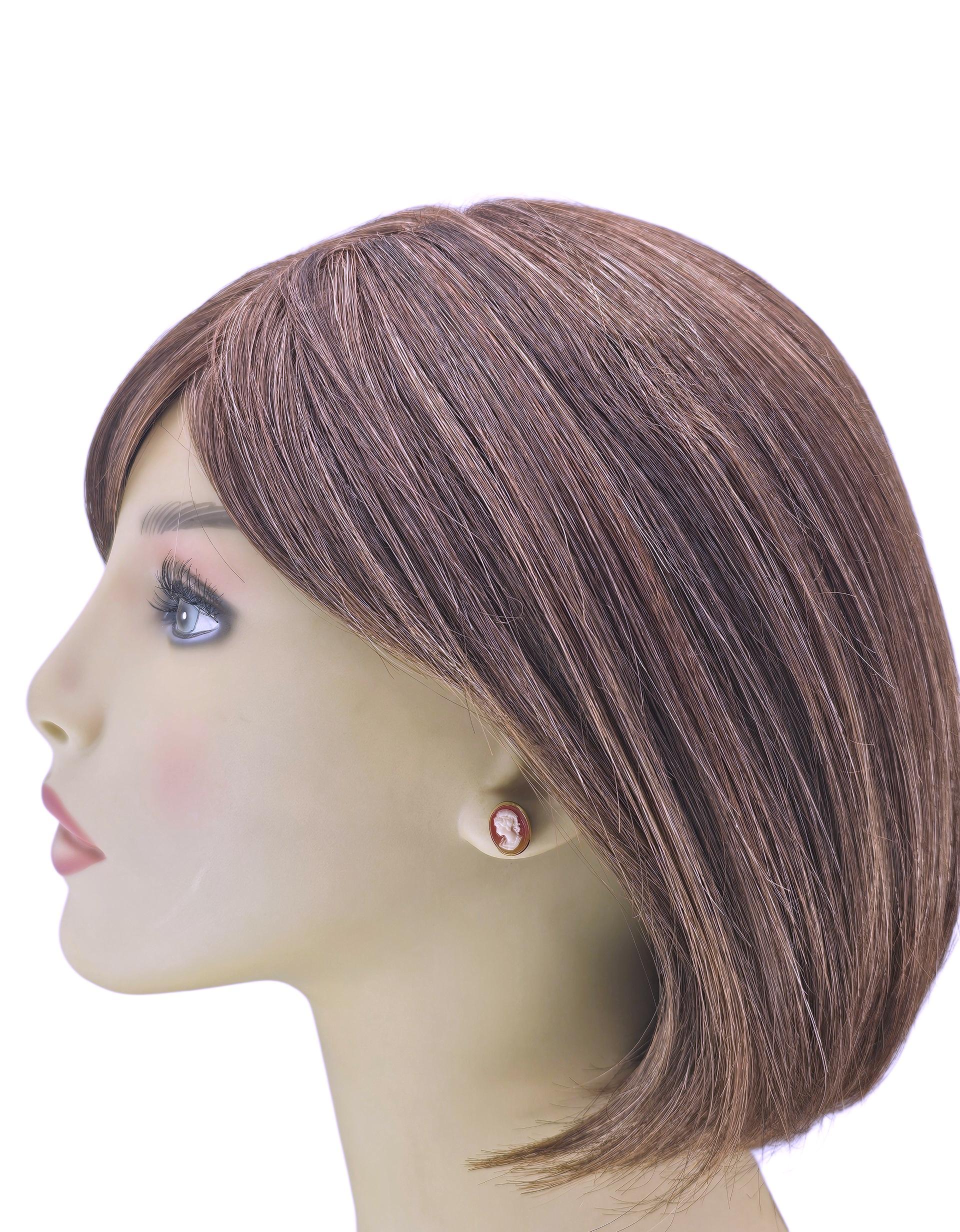 Orecchini con cammeo in oro giallo 14K #24013 in vendita 2