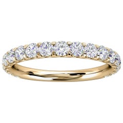 Anello con diamanti micro-forati in oro giallo 14k Carol Gold "3/4 Ct. tw