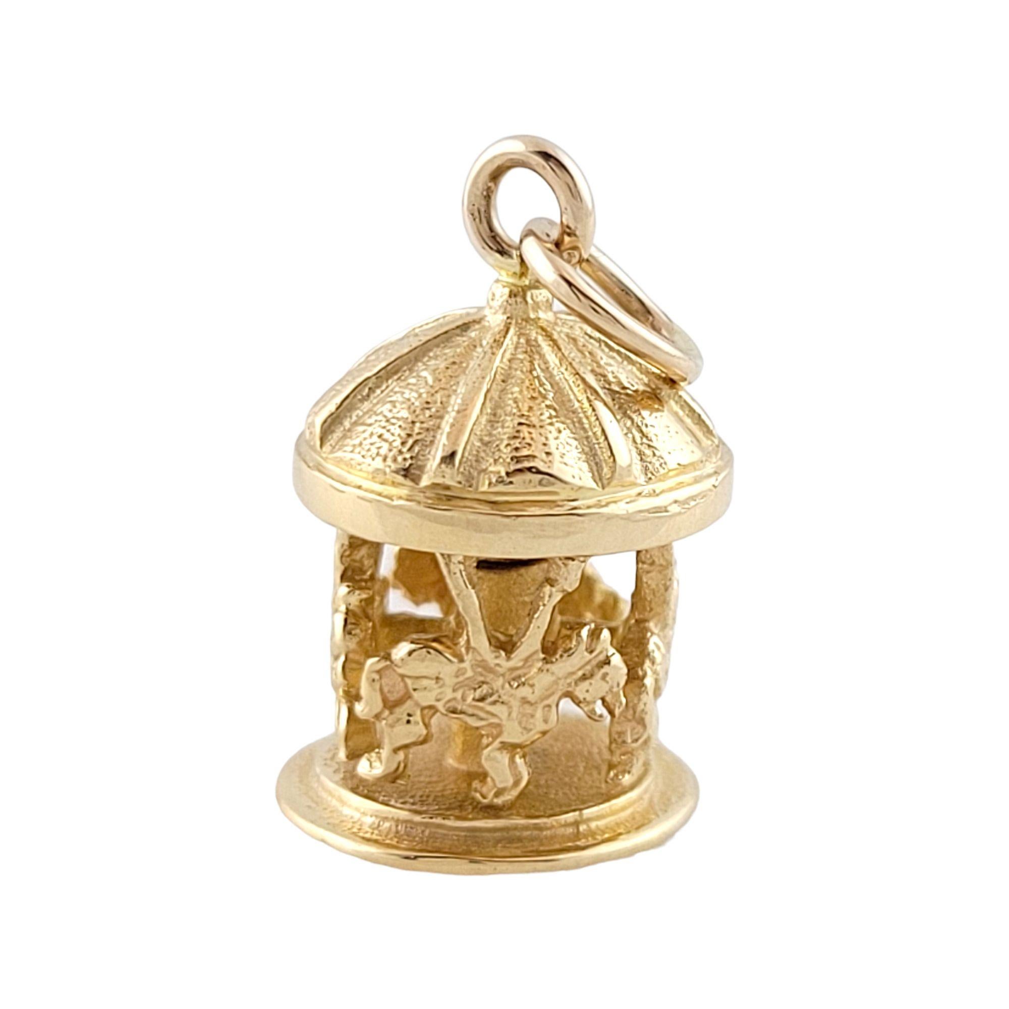 Women's 14K Yellow Gold Carousel Charm