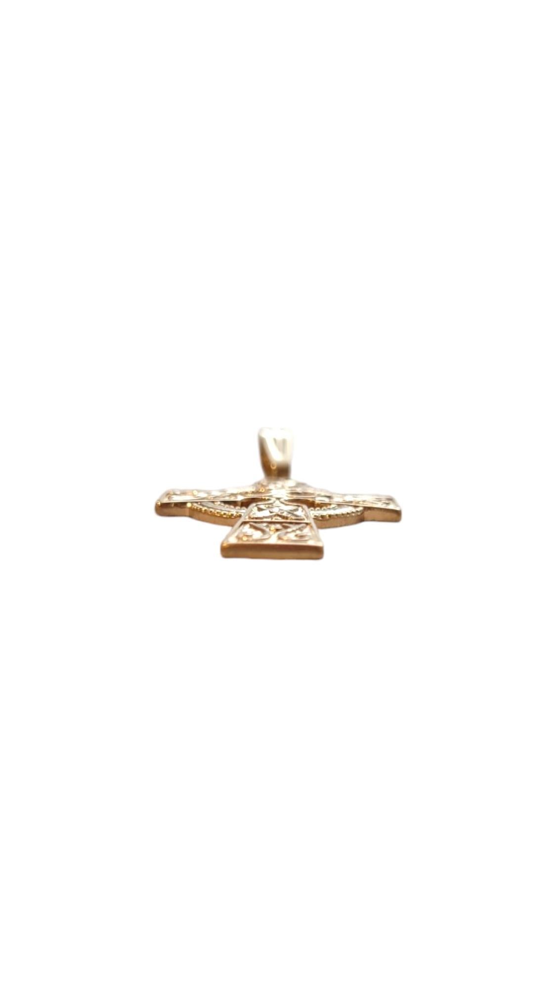 Women's 14K Yellow Gold Celtic Cross Pendant #18232