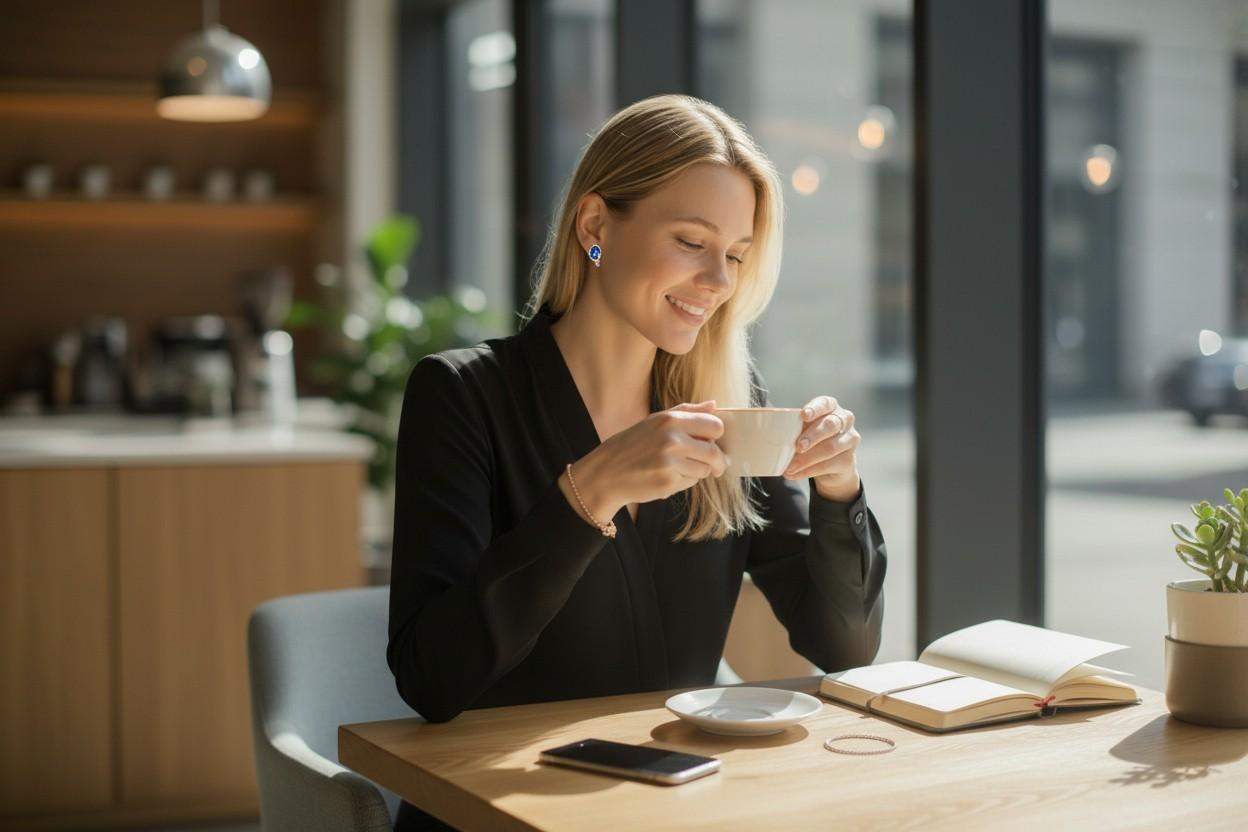 14K Yellow Gold Ceylon Cabochon Sapphire and Diamond Bezel-Set Stud Earrings In condizioni Nuovo in vendita a New York, NY