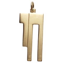 14K Yellow Gold Chai Charm #17635