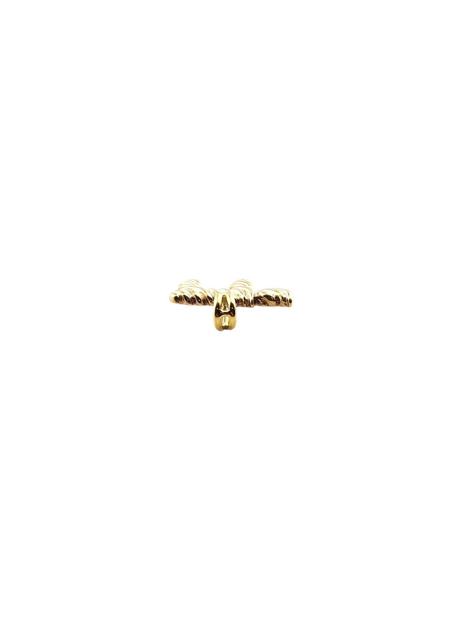 Women's 14K Yellow Gold Chai Pendant For Sale