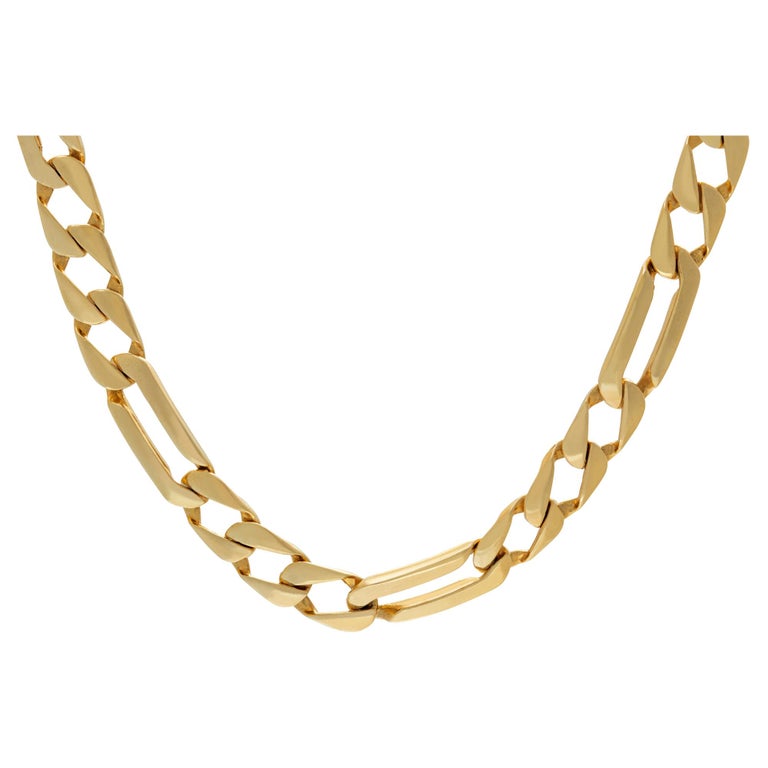 14k Yellow Gold Chain For Sale at 1stDibs